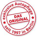 Stempel - exklusive Autopflege. Seit 1997 in Berlin